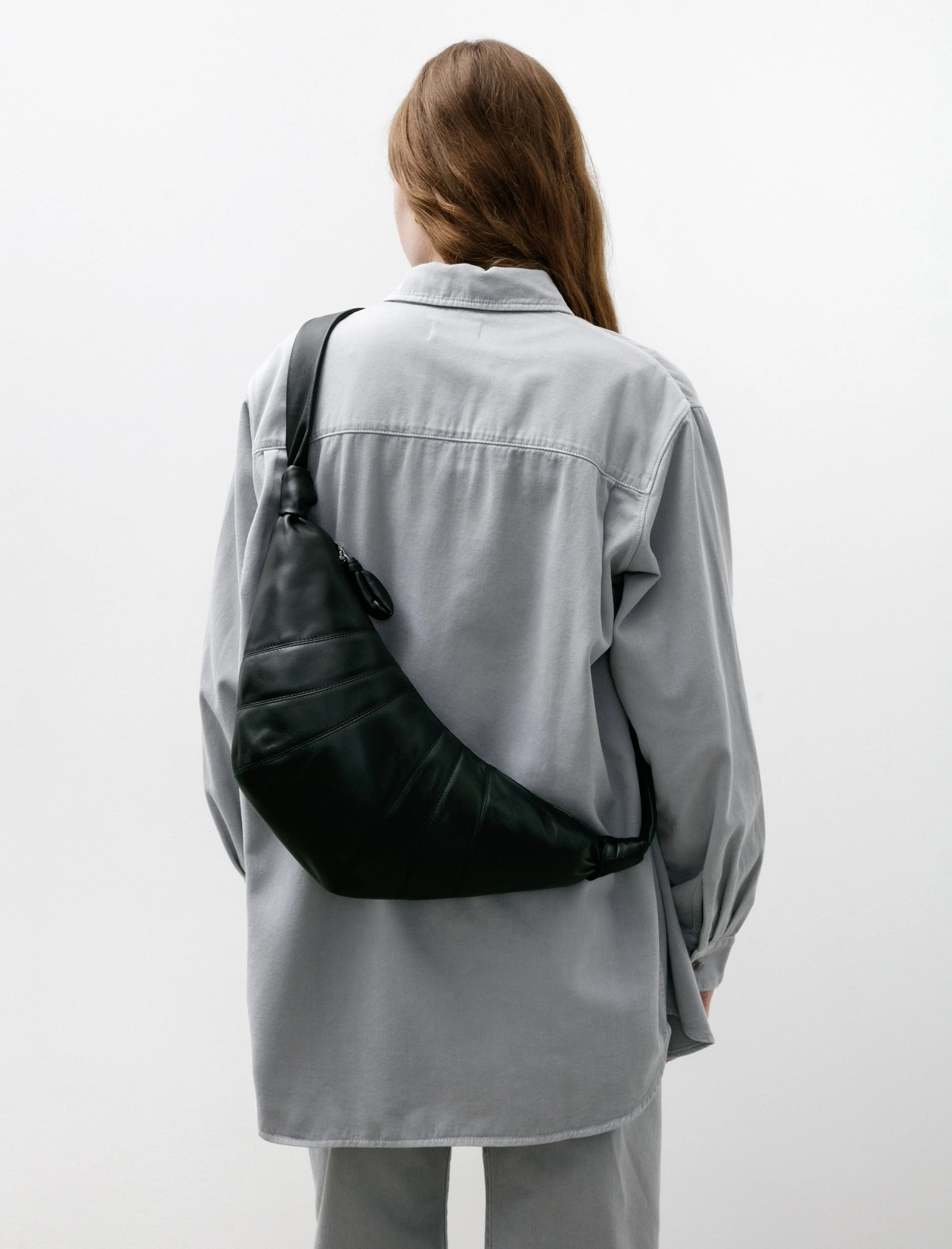 Medium Croissant Bag Black