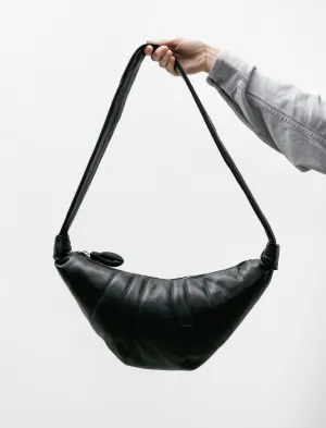 Medium Croissant Bag Black