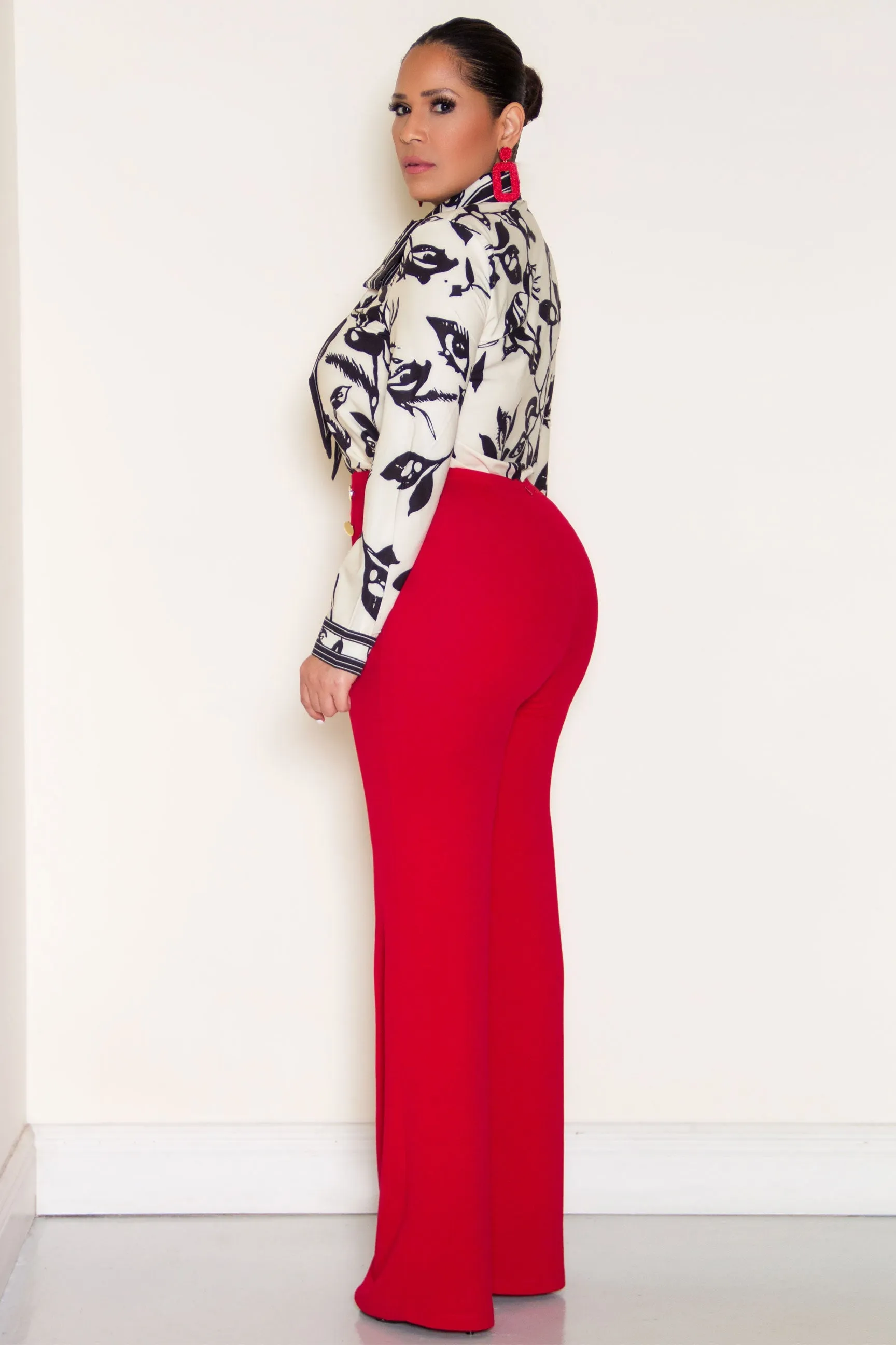 Melani Elegant Shirt With Neck Tie