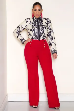 Melani Elegant Shirt With Neck Tie