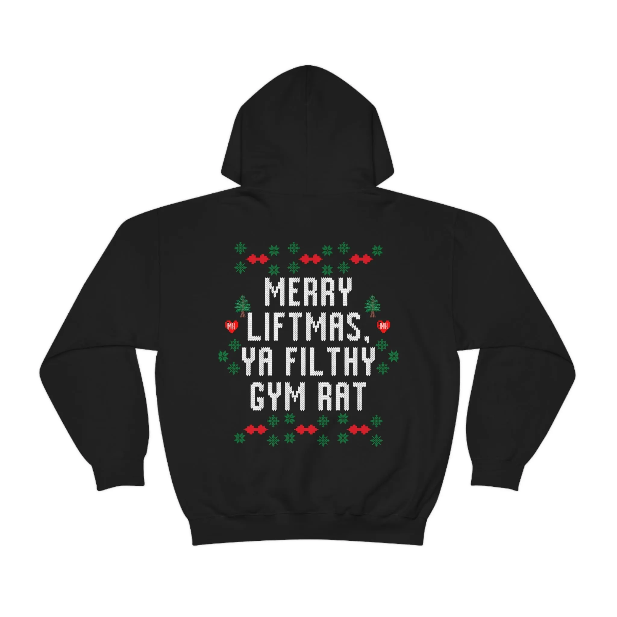 MERRY LIFTMAS YA FILTHY GYM RAT - HOODIE