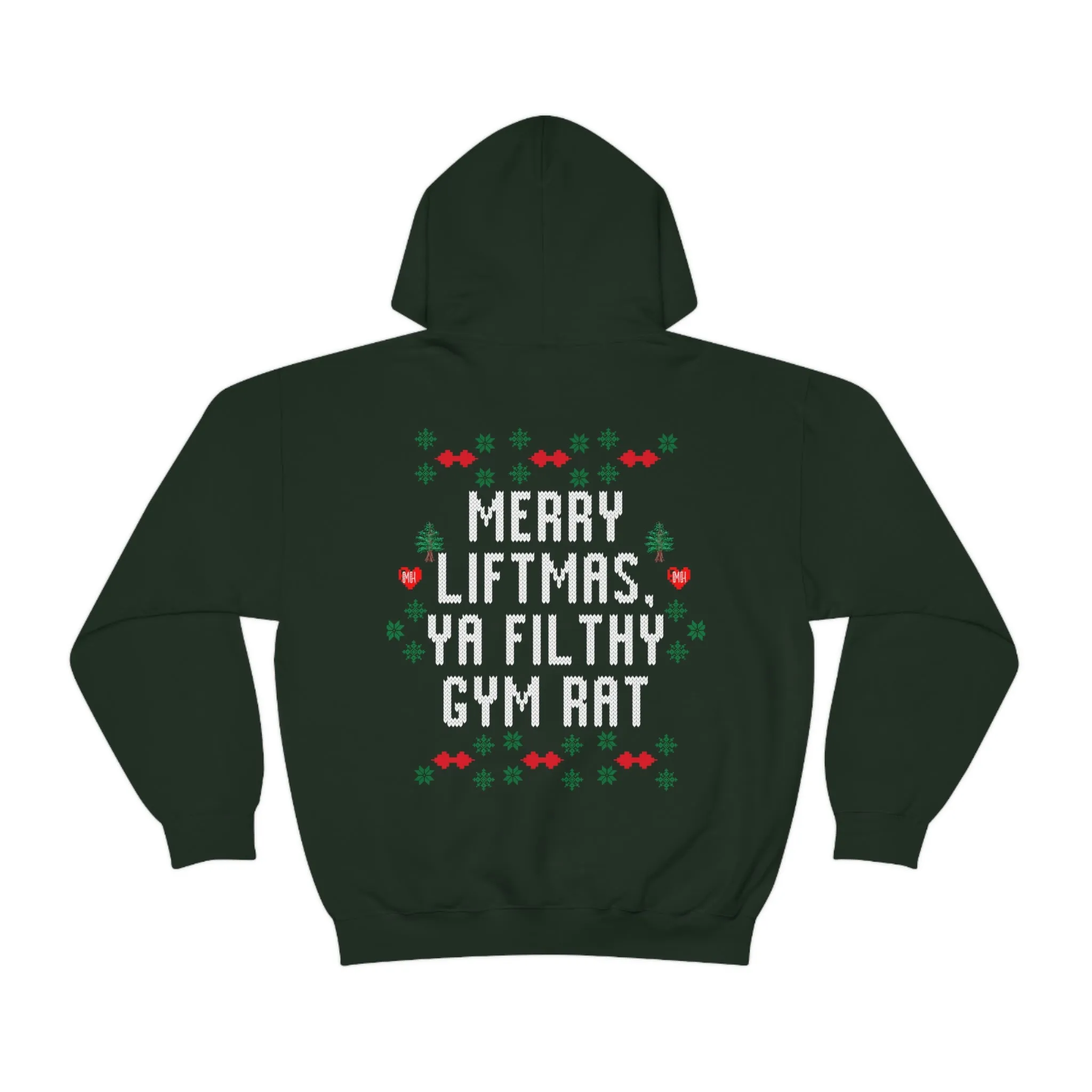 MERRY LIFTMAS YA FILTHY GYM RAT - HOODIE