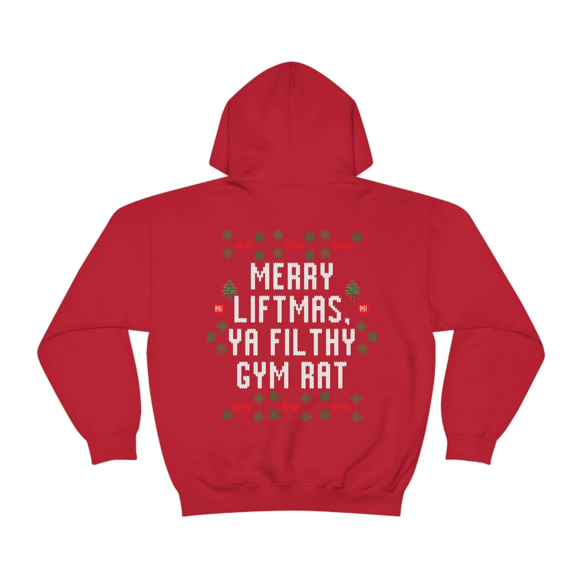 MERRY LIFTMAS YA FILTHY GYM RAT - HOODIE