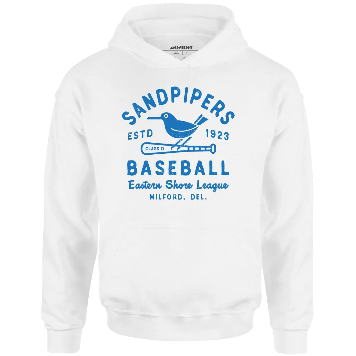 Milford Sandpipers - Delaware - Vintage Defunct Baseball Teams - Unisex Hoodie