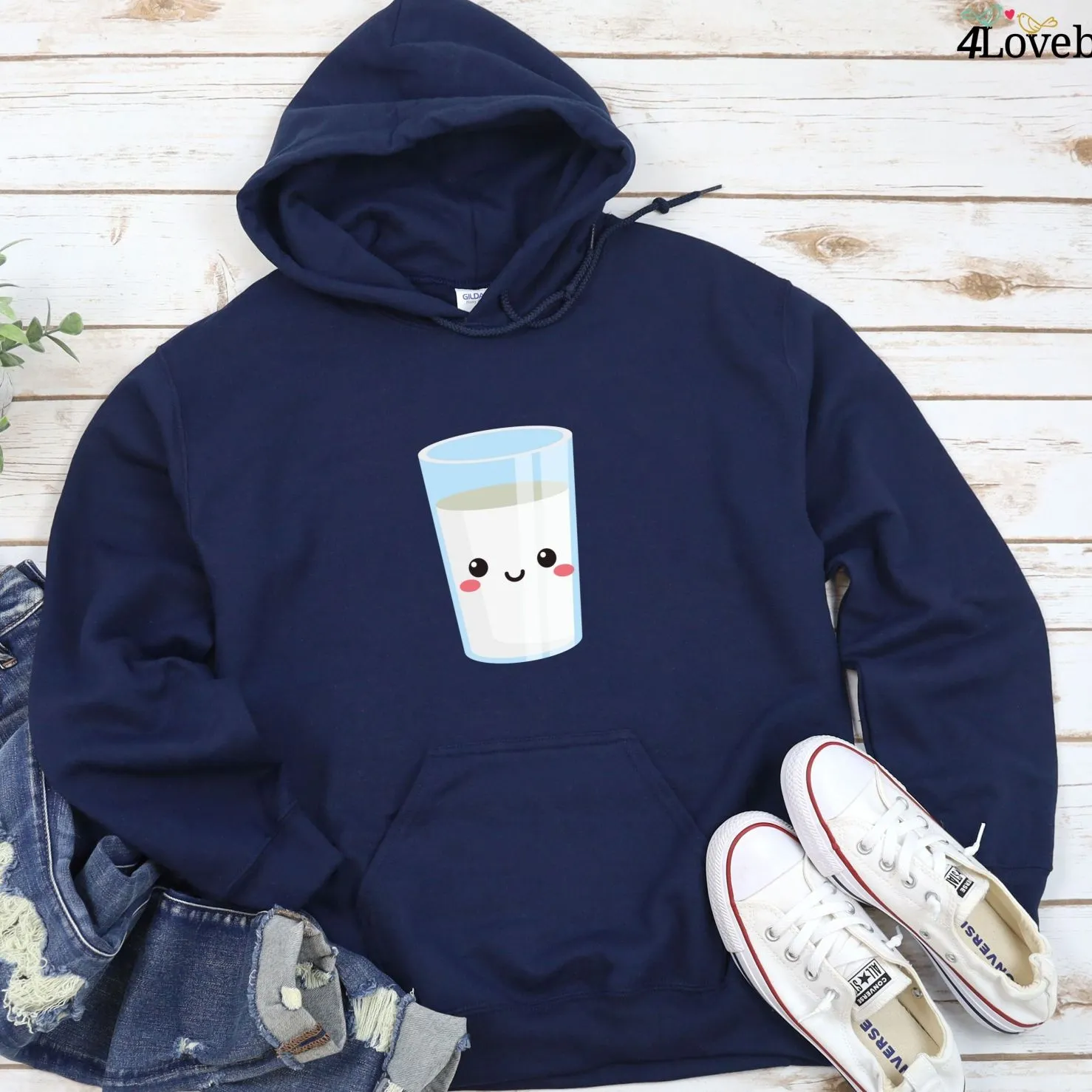Milk and Cookies Matching Set - Foodie Lovers' Outfits, Perfect Couples' Gift, Valentine's Day Special, Best Food Duo Fun Wear