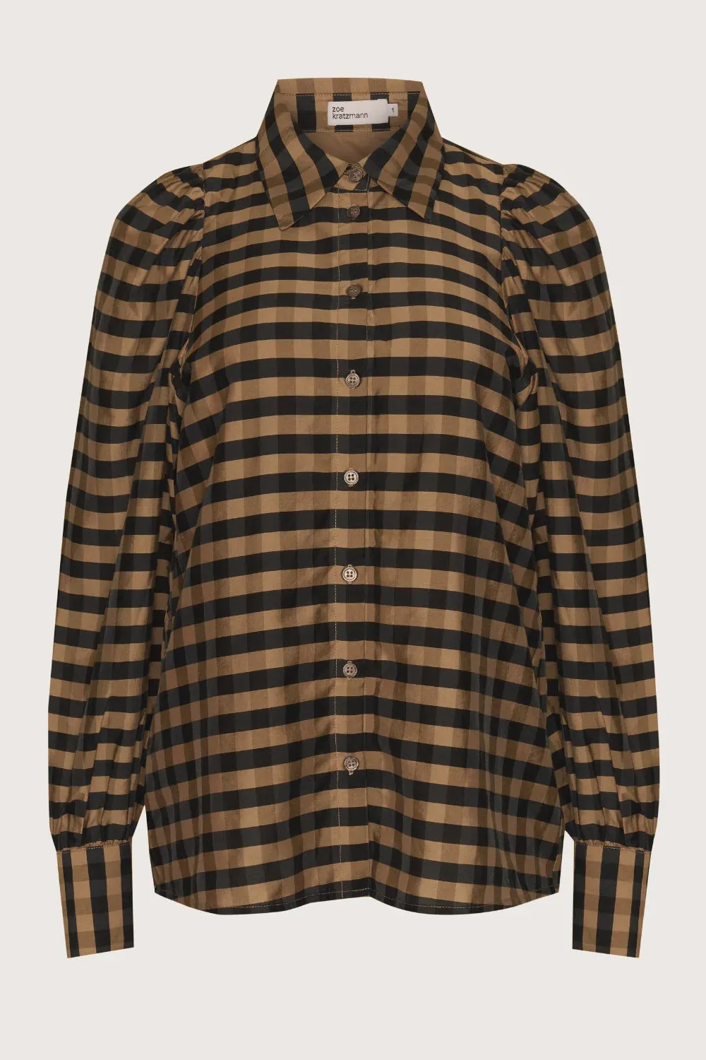 Mirage Top | Toffee / Black Check