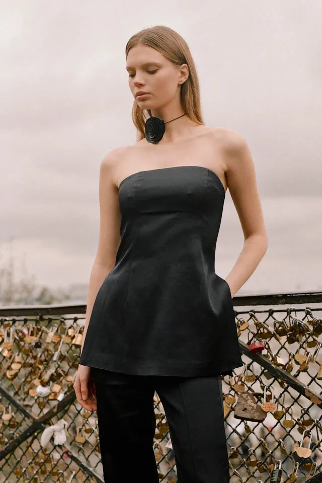 Orsun Strapless Top - Black