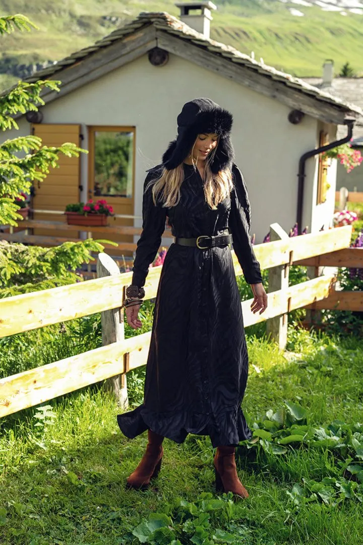Pashmina Swirl Button Front Maxi