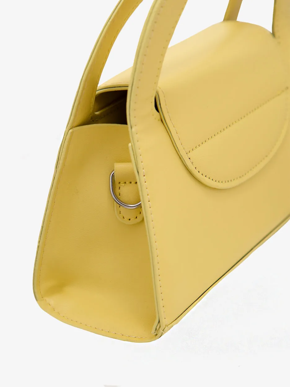 Peyton Structured Yellow Mini Purse