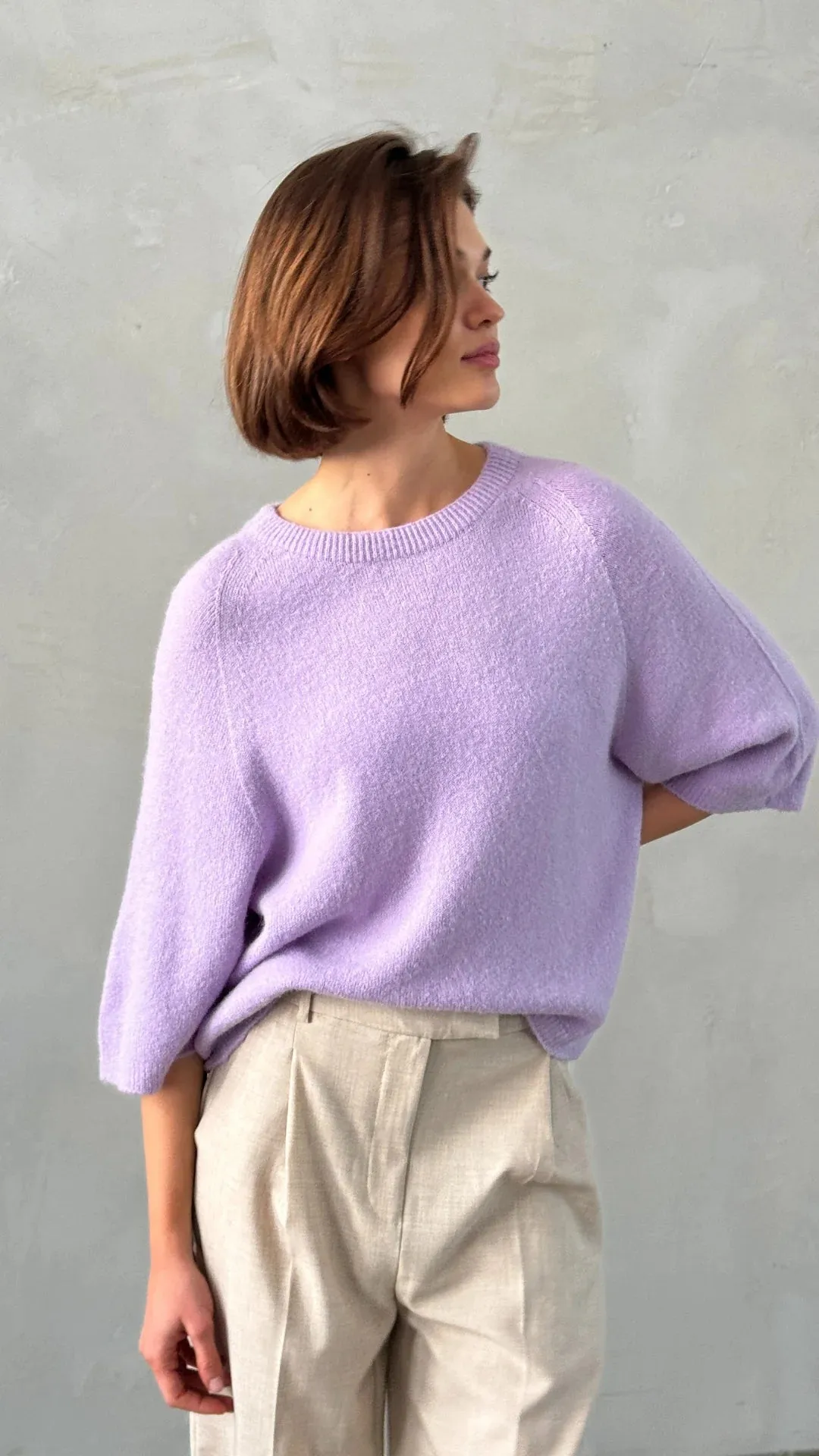 Piper Sweater-Lilac