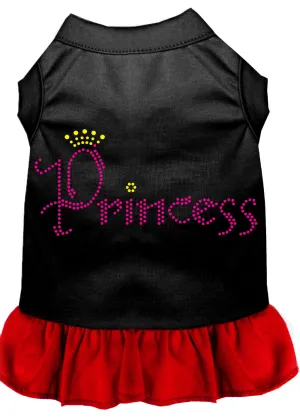 Princess Rhinestone Dress Black With Red Xxl