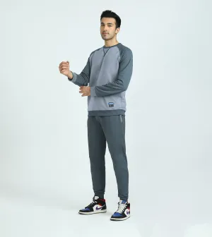 Quest French Terry Cotto-Blend Sweatshirt And Joggers Co-ord Set Slate Grey