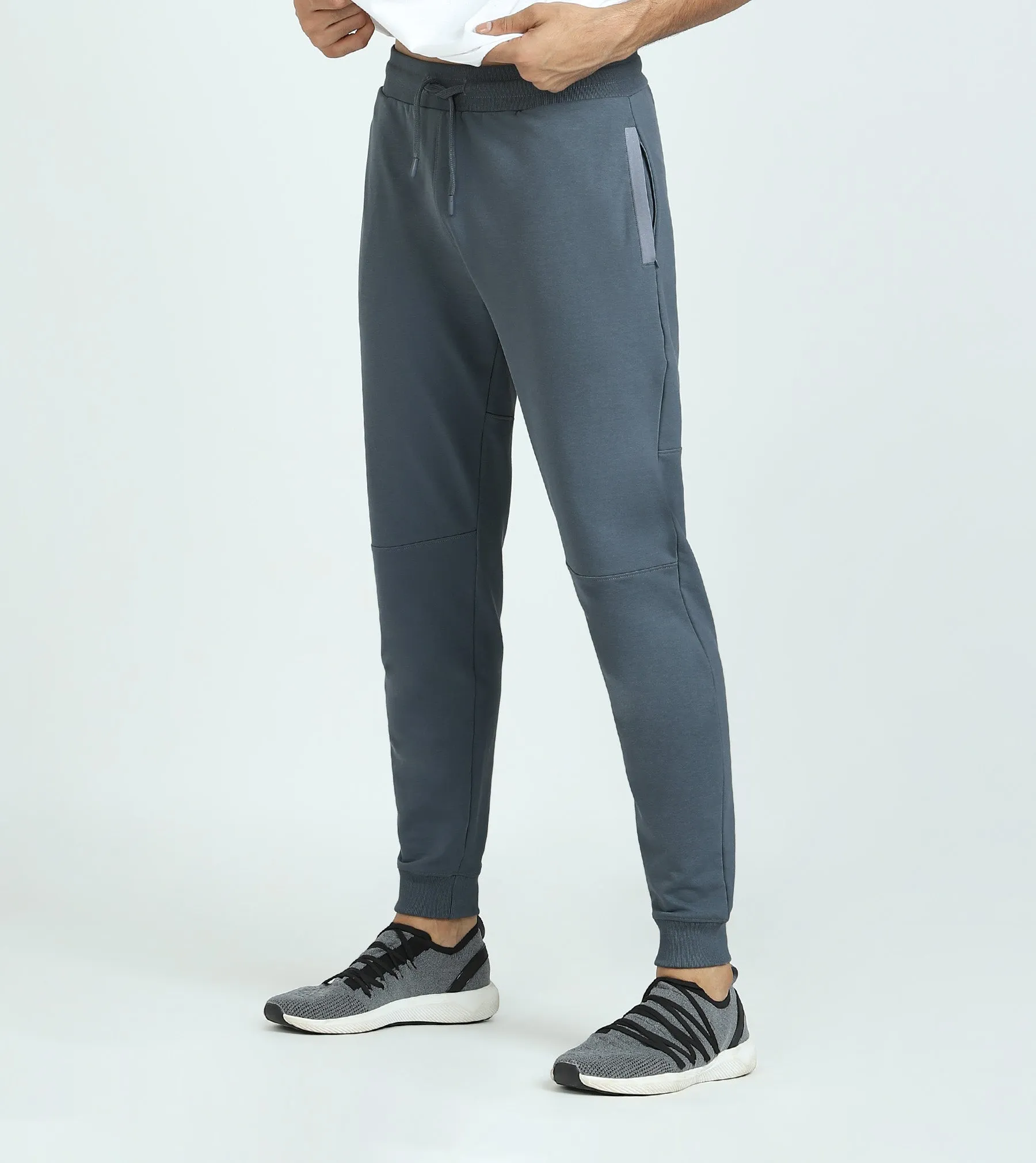 Quest French Terry Cotto-Blend Sweatshirt And Joggers Co-ord Set Slate Grey