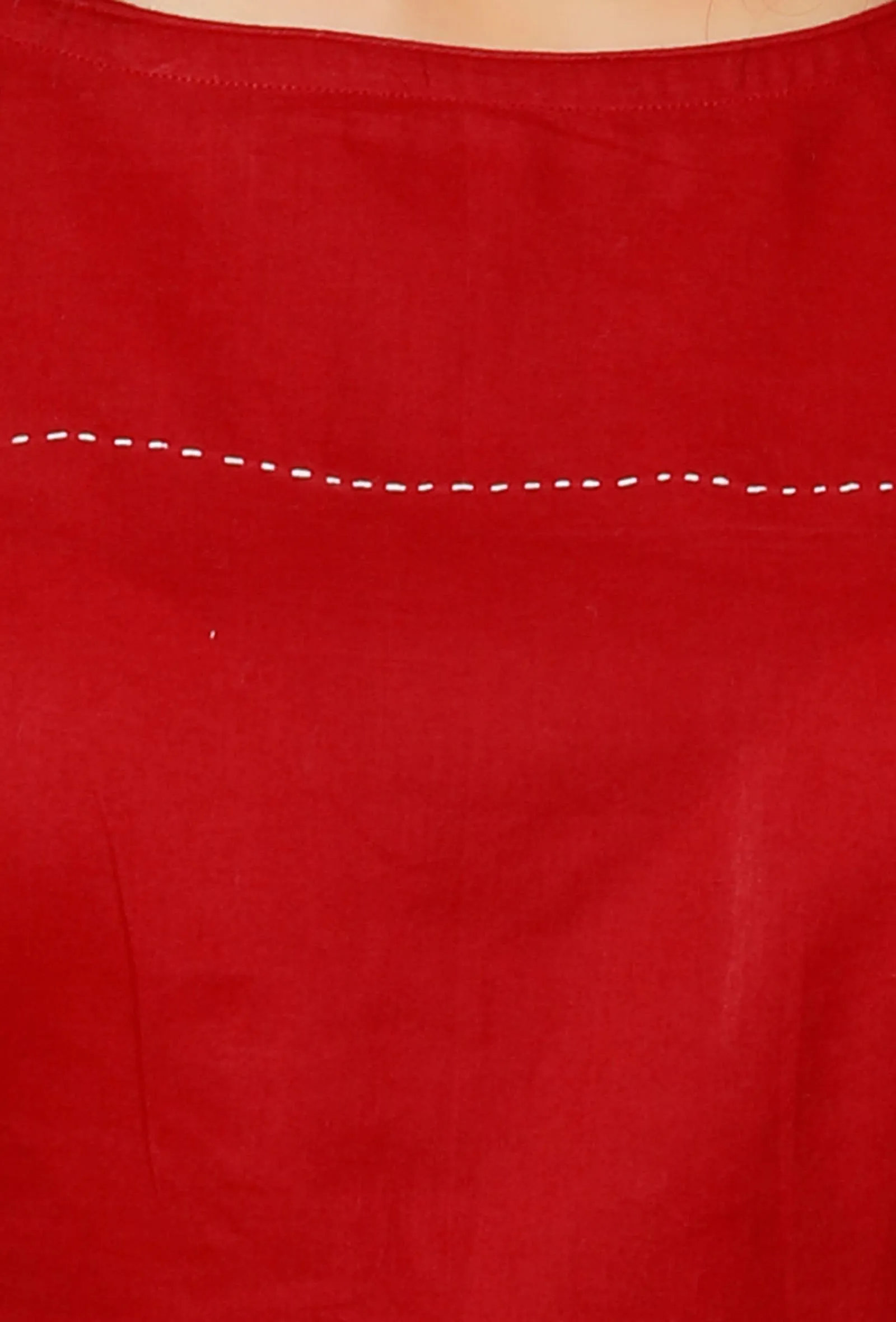 Red Cotton Blouse
