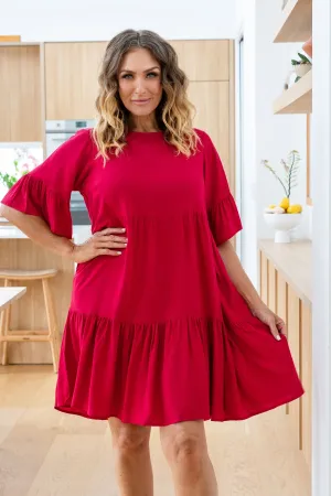 Sadie Dress in Red