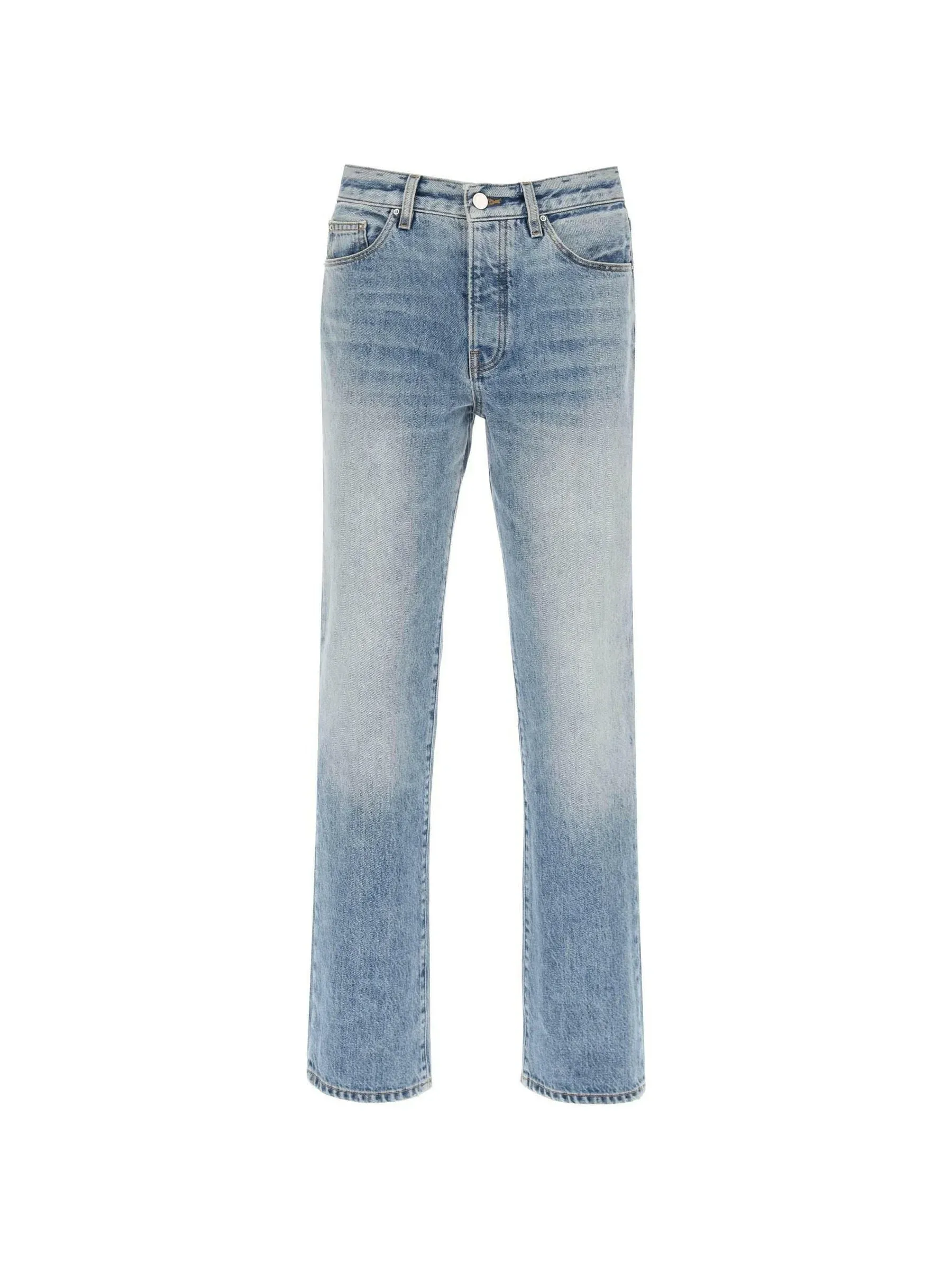 Straight Cut Denim Jeans