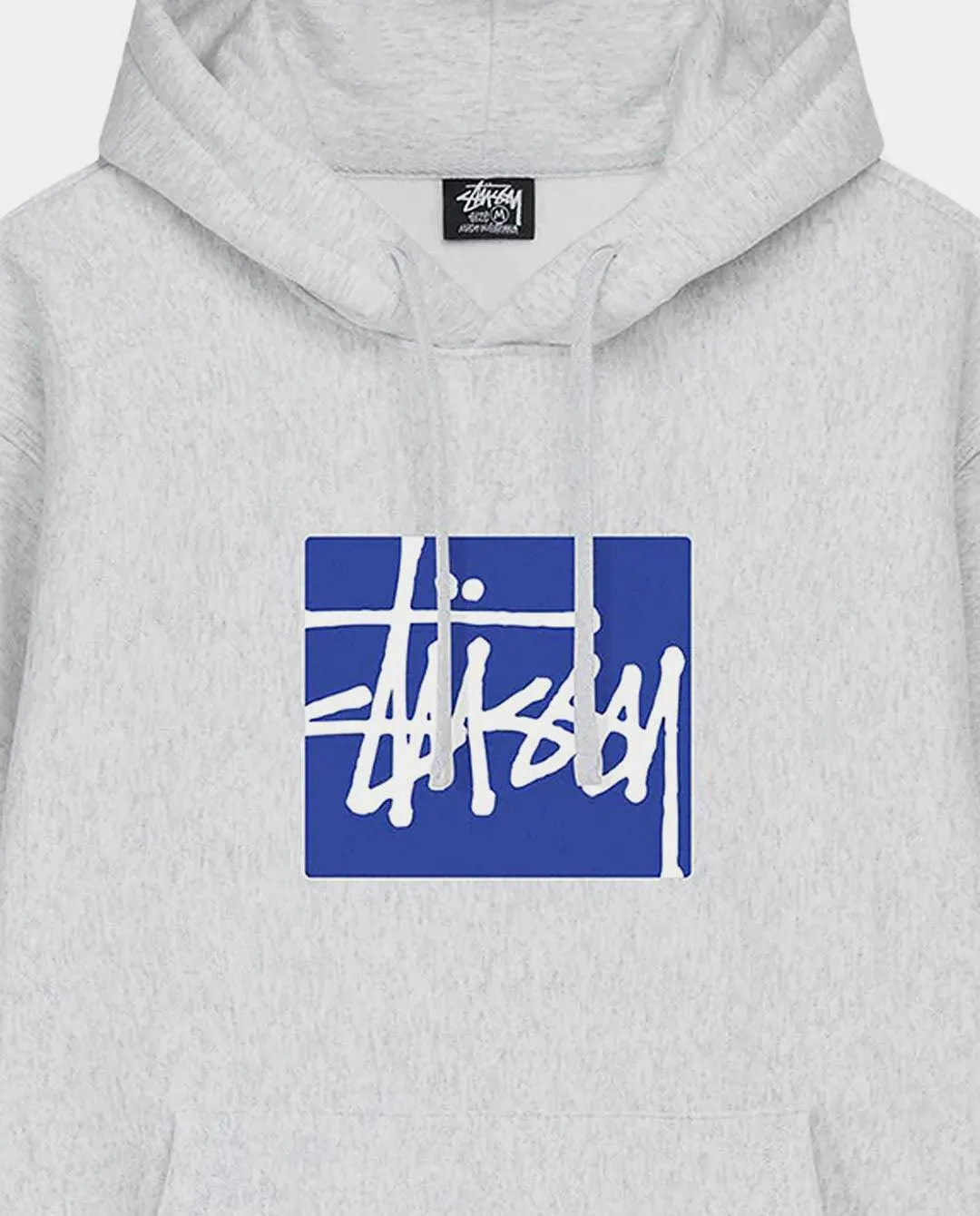 Stussy - Stock Box Hood - Ash Heather