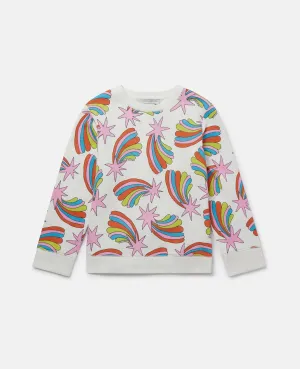 Sweatshirt with Stars Print