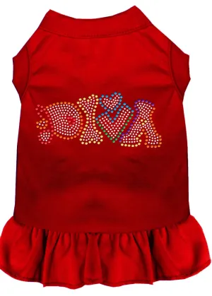 Technicolor Diva Rhinestone Pet Dress Red Xl (16)