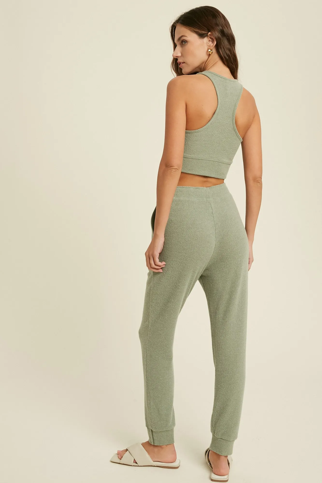 The Kiera Soft Ribbed Joggers