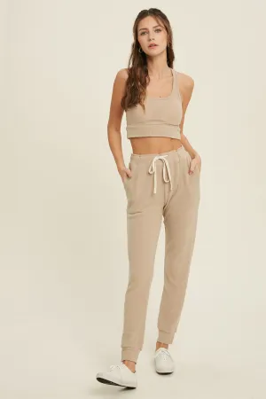 The Kiera Soft Ribbed Joggers