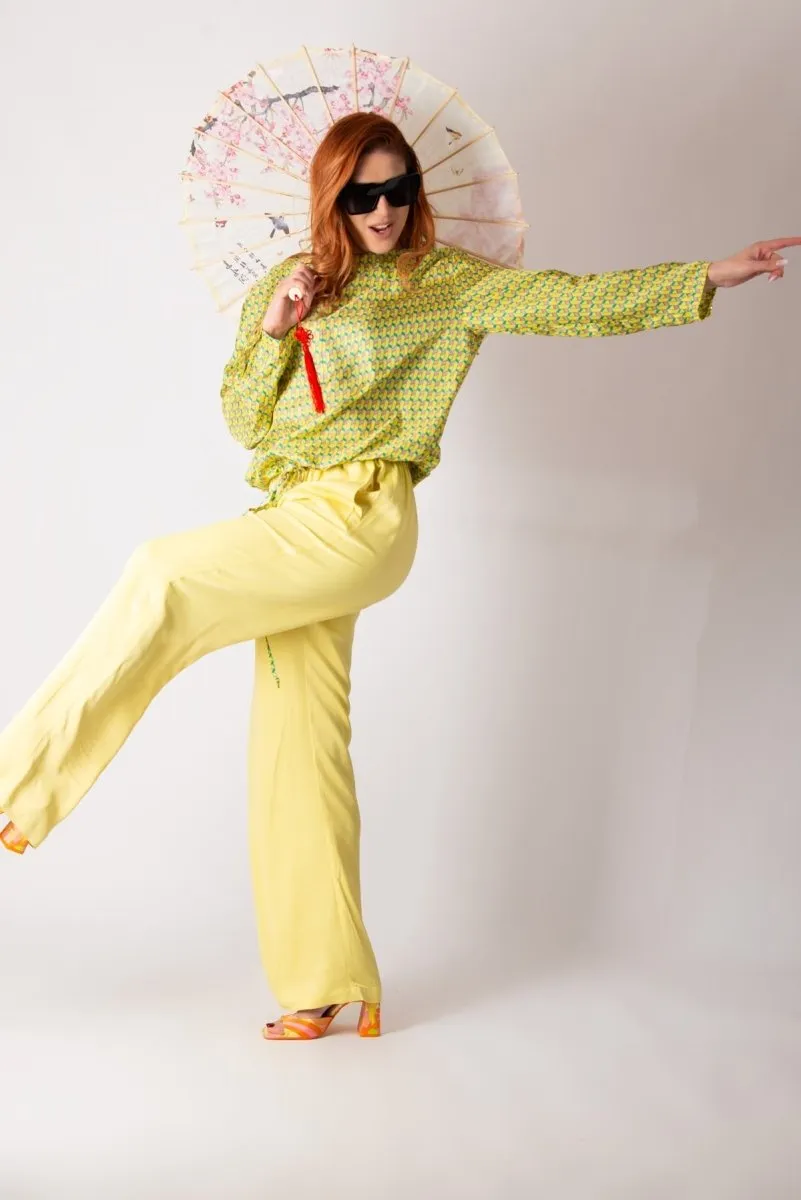 Yellow Elegant Cotton Outfit SIERA