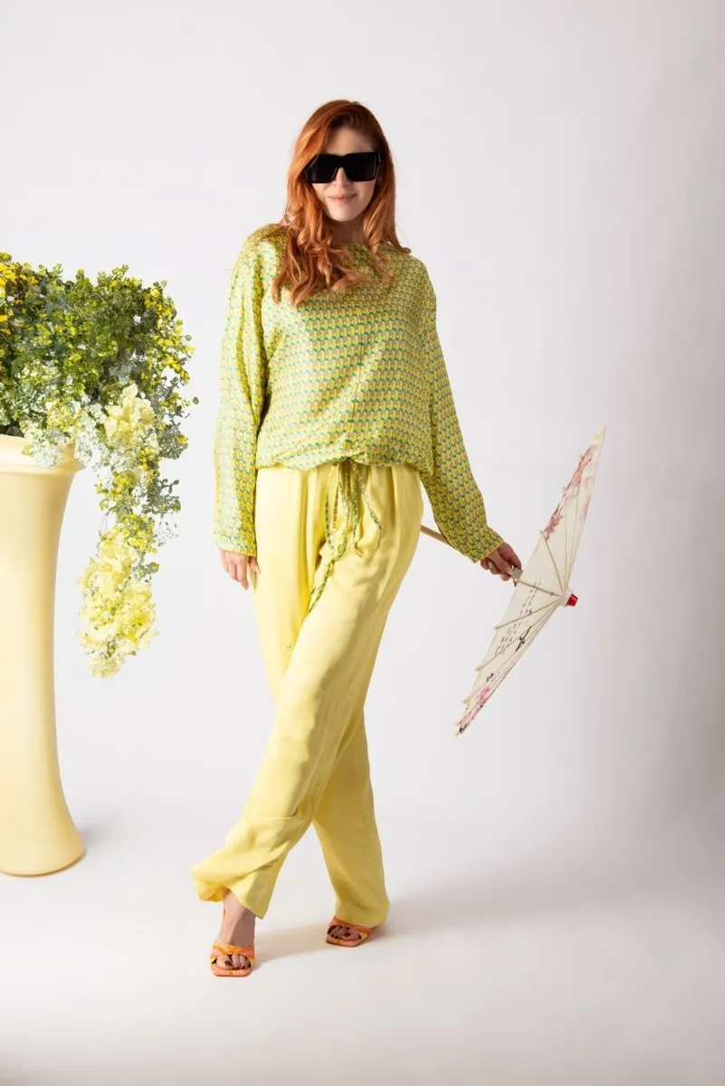 Yellow Elegant Cotton Outfit SIERA
