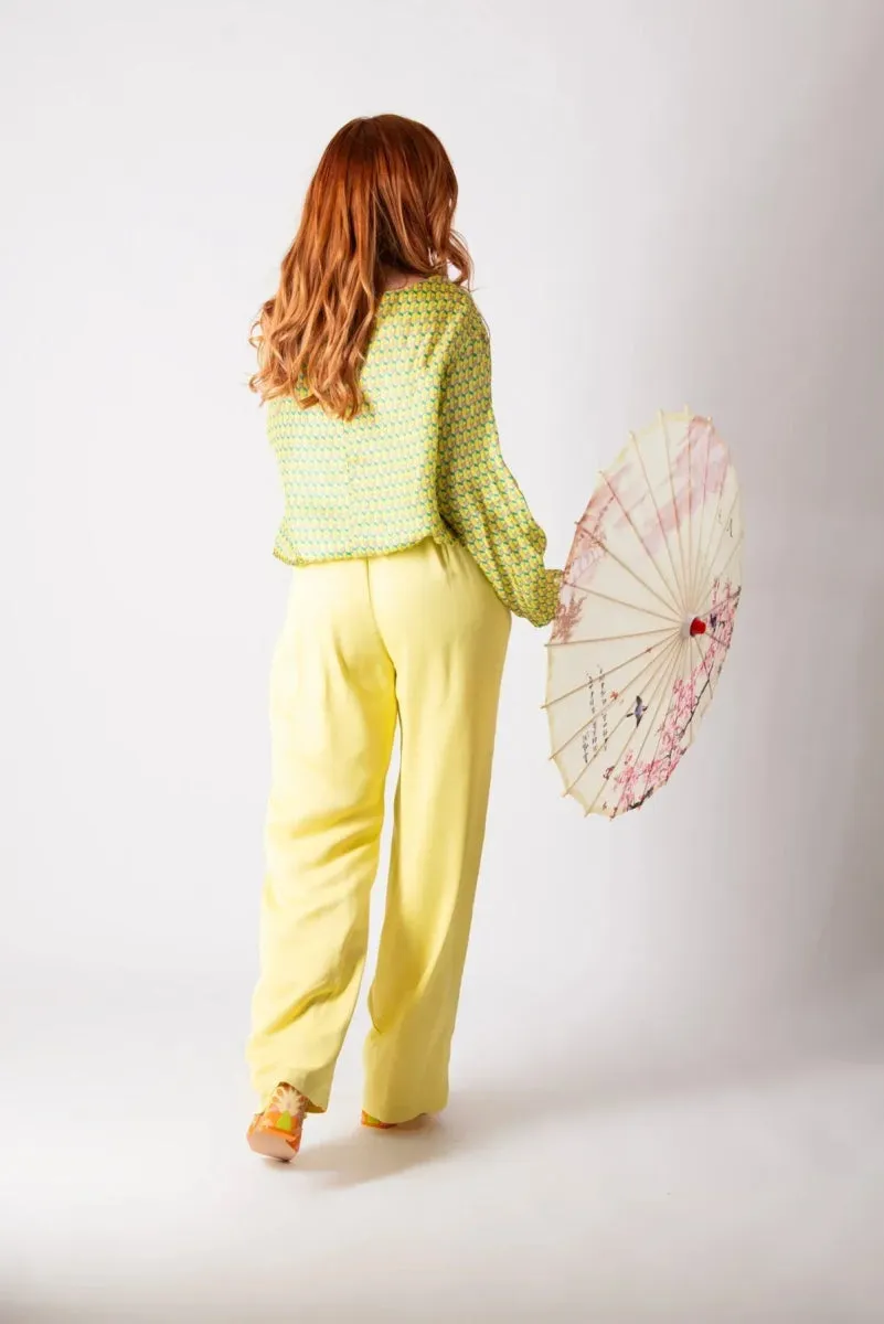 Yellow Elegant Cotton Outfit SIERA
