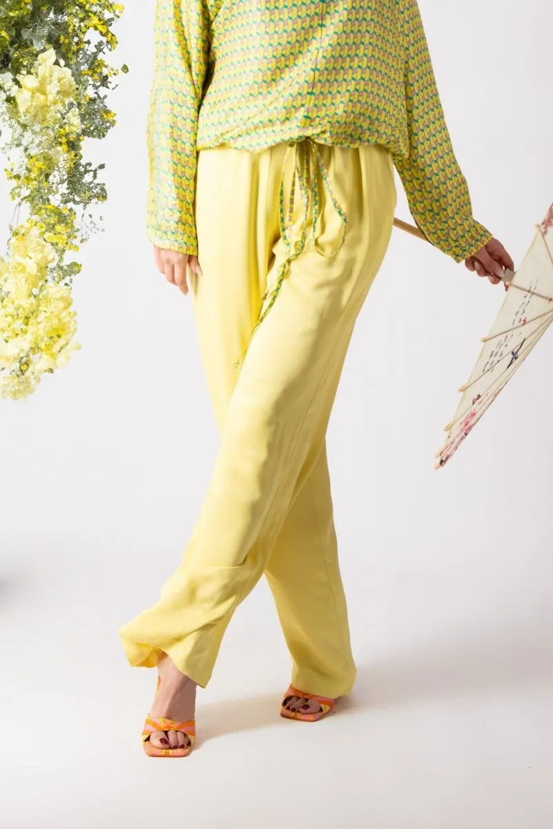 Yellow Elegant Cotton Outfit SIERA