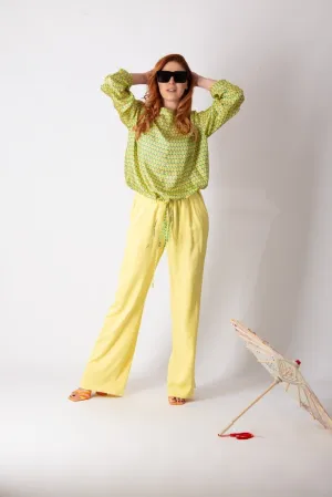 Yellow Elegant Cotton Outfit SIERA