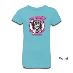 Youth Monkey Face Tee - Light Blue